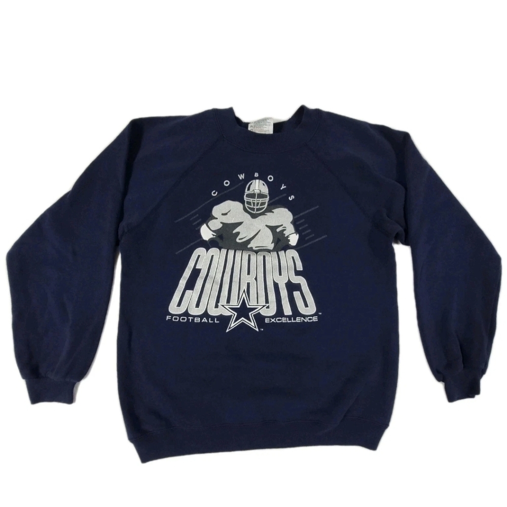 Vintage Dallas Cowboys Youth Sweater Size Large On Hanes Activewear Tag
